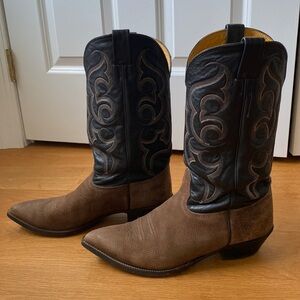 Men’s Nocona Brown Cowboy Boots, Size 12 D